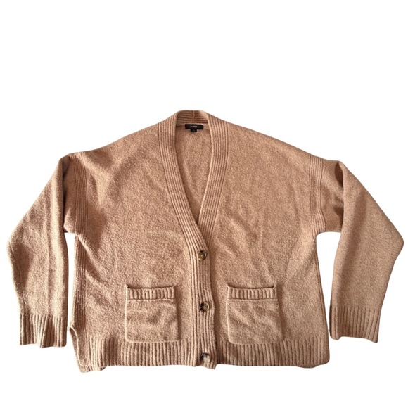 J.Crew Sweaters - J.Crew Womens XL Merino Wool Alpaca Blend Oversized Cardigan Camel Brown Sweater